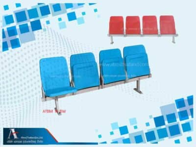 เก้าอี้สนามกีฬาที่นั่งพับแถว 4ที่นั่ง