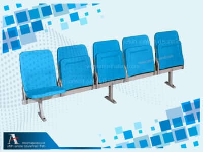 เก้าอี้สนามกีฬาที่นั่งพับได้ ไม่มีท้าวแขน ขายึดพื้น