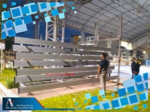 อัฒจรรย์อลูมิเนียม พร้อมเคลื่อนย้าย ขนาด 4 ชั้น