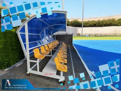 Option มีแผ่นบังหลัง เก้าอี้นักกีฬา 20 ที่นั่ง