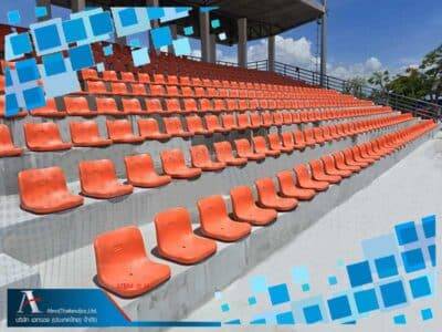 เก้าอี้สนามกีฬา-พนักพิงกลางไม่ต้องใช้เหล็ก