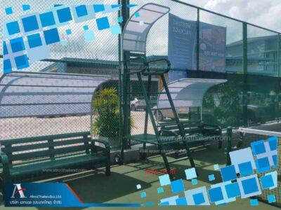 เก้าอี้ผู้ตัดสิน เทนนิสกรรมการเทนนิส-แบบมีหลังคา