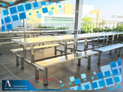 AT-05-07-6SS-โต๊ะโรงอาหารสแตนเลสพับได้-6-ที่นั่ง