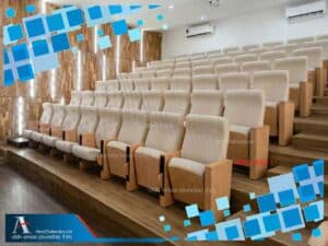 เก้าอี้หอประชุมมีแผ่นรองเขียน-ATAU-8082-L