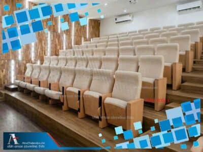 เก้าอี้หอประชุมมีแผ่นรองเขียน-ATAU-8082-L