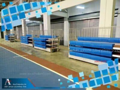 อัฒจรรย์พับเก็บ เข็นย้ายได้ กลางแจ้ง