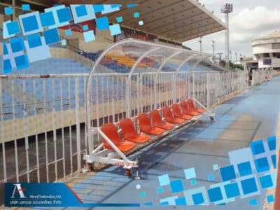 ที่นั่งนักกีฬามีหลังคา
