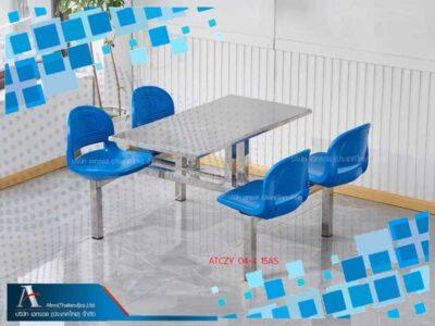 โต๊ะ4ที่นั่งโครงสเตนเลส