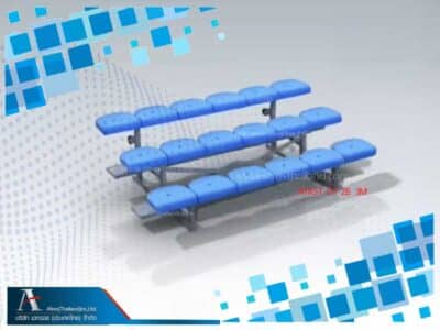 อัฒจรรย์ยกเข็นย้ายได้ ยาว 2.4 ม.