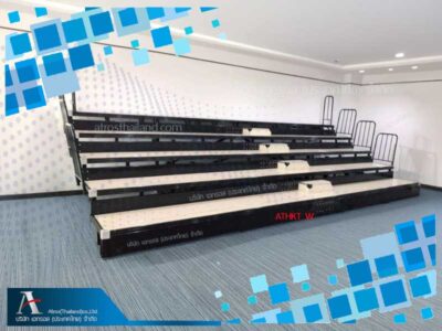 อัฒจันทร์พับเก็บ เปล่า-ไม่มีที่นั่ง