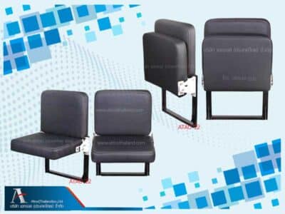 เก้าอี้สนามกีฬาหุ้มเบะ ที่นั่งพับได้