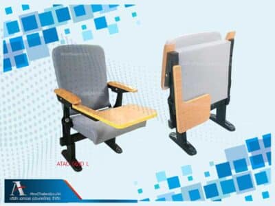 เก้าอี้ฟังคำบรรยาย-เดี่ยว-ที่นั่งและแผ่นเขียนพับ