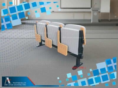 เก้าอี้หอประชุมที่นั่งและ แผ่นเขียนพับเก็บได้