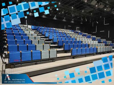 อัฒจันทร์พับเก็บเก้าอี้ห้องเธียรเตอร์