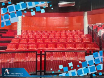 เก้าอี้อัฒจันทร์ไฟเบอร์กลาส ยึดพื้นไม่ต้องใช้เหล็กเสริม