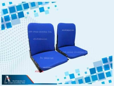 เก้าอี้อัฒจันทร์หุ้มเบาะ มีพนักพิง ยึดพื้น