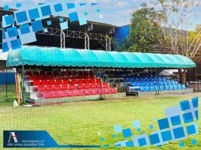 อัฒจรรย์เคลื่อนย้ายได้ ที่นั่งมีพนักพิง 5 ชั้น